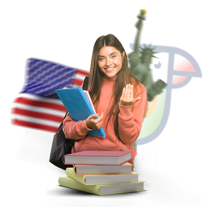 Beginner language student starting online English classes with TruVee.
